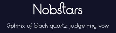 Nobstars by Holisfonts.com — Sans Serif Font — thumbnail 2