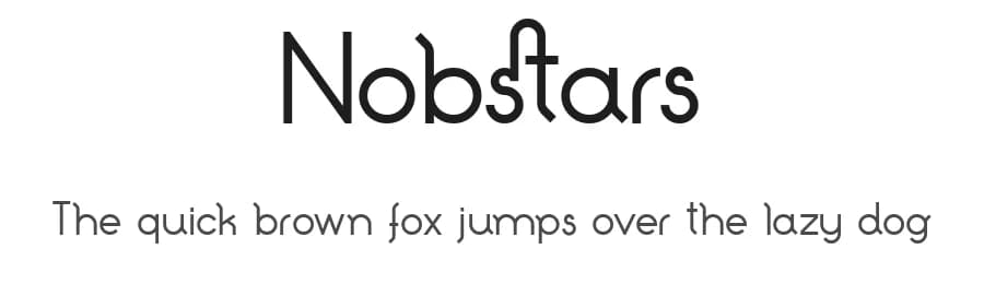 Nobstars by Holisfonts.com — Sans Serif Font