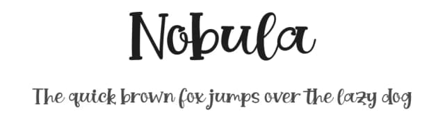 Nobula by Nico Muslib — Script Handwritten Font