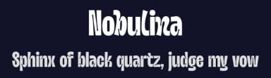 Nobulina by Zarma Type Foundry — Sans Serif Font — thumbnail 2