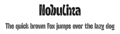 Nobulina by Zarma Type Foundry — Sans Serif Font — thumbnail 1