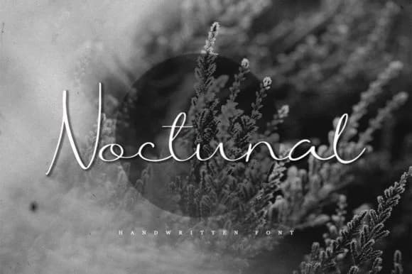 Noctunal Font by Katie Holland — Script Handwritten Font