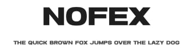 Nofex by Ronny Studio — Sans Serif Font — thumbnail 1