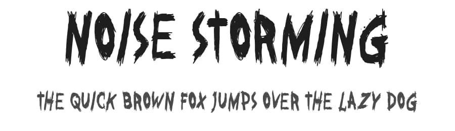 Noise Storming by Woodcutter — Script Handwritten Font