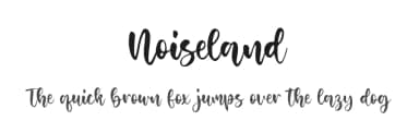 Noiseland by Balpirick Studio — Script Handwritten Font — thumbnail 1