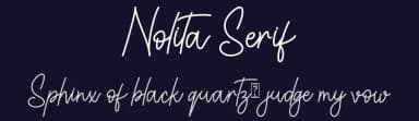 Nolita Serif by Alif Ryan Zulfikar — Serif Font — thumbnail 2