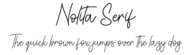 Nolita Serif by Alif Ryan Zulfikar — Serif Font — thumbnail 1