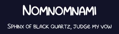 Nomnomnami by F F — Script Handwritten Font — thumbnail 2