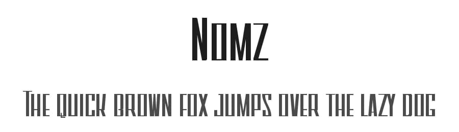 Nomz by Mocha Frappuccino — Sans Serif Font