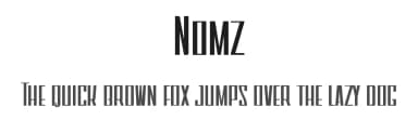 Nomz by Mocha Frappuccino — Sans Serif Font — thumbnail 1