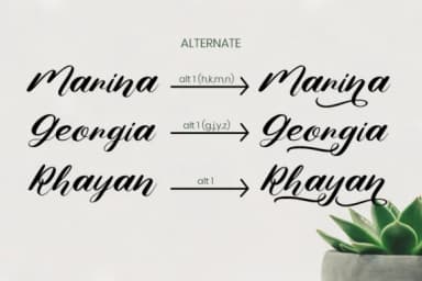 Nona Diana Font by attypestudio — Script Handwritten Font — thumbnail 9