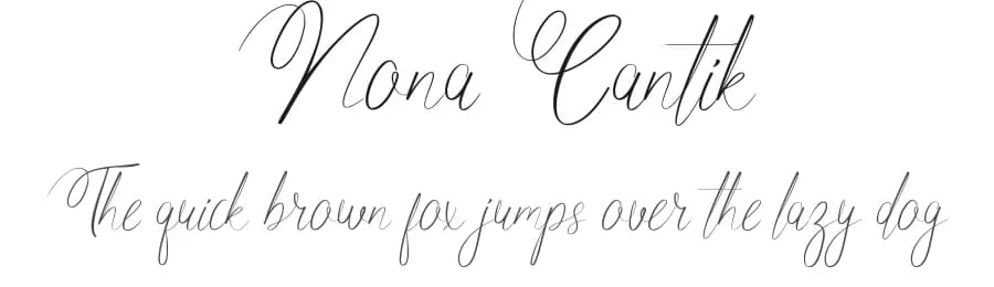 Nona Cantik by NihStudio — Script Handwritten Font