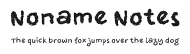 Noname Notes by Masa Aska Sanurumi — Script Handwritten Font — thumbnail 1