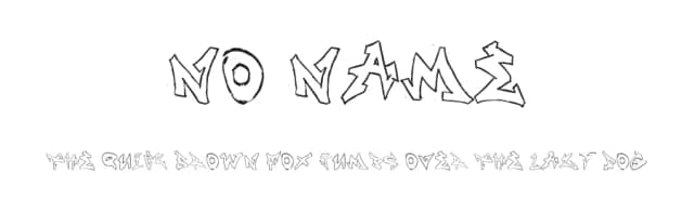 No Name by D C — Script Handwritten Font