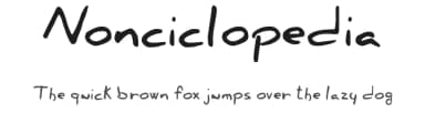 Nonciclopedia by Sabaku — Script Handwritten Font — thumbnail 1