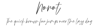 Nonot by Vunira Design — Script Handwritten Font — thumbnail 1