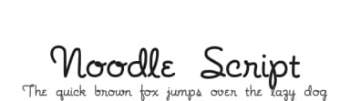Noodle Script by Dave Bastian — Script Handwritten Font — thumbnail 1
