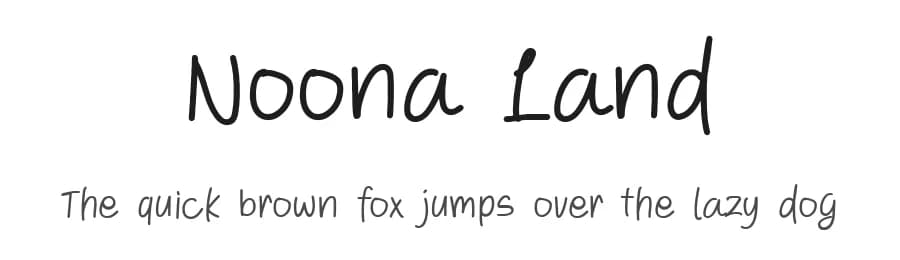 Noona Land by Lettersiro Studio — Script Handwritten Font — preview 1