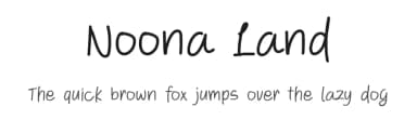 Noona Land by Lettersiro Studio — Script Handwritten Font — thumbnail 1
