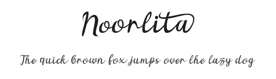 Noorlita by MJB Letters — Script Handwritten Font