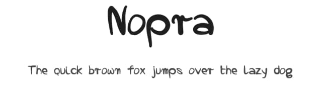 Nopra by hertoy — Script Handwritten Font