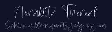 Norabita Thereal by Integritype Studio — Script Handwritten Font — thumbnail 2