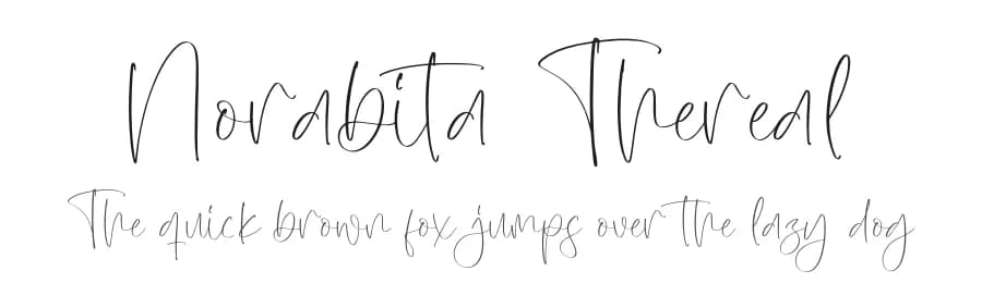 Norabita Thereal by Integritype Studio — Script Handwritten Font