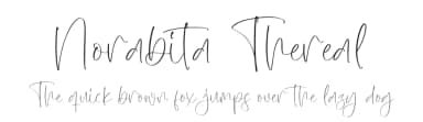 Norabita Thereal by Integritype Studio — Script Handwritten Font — thumbnail 1