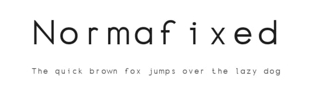 Normafixed by Michel Bujardet — Sans Serif Font