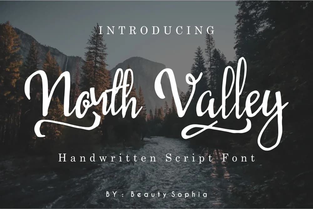 North Valley Font by beautysophia — Script Handwritten Font