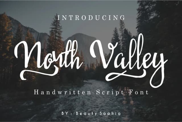 North Valley Font by beautysophia — Script Handwritten Font