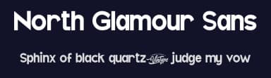 North Glamour Sans by VinType — Sans Serif Font — thumbnail 2