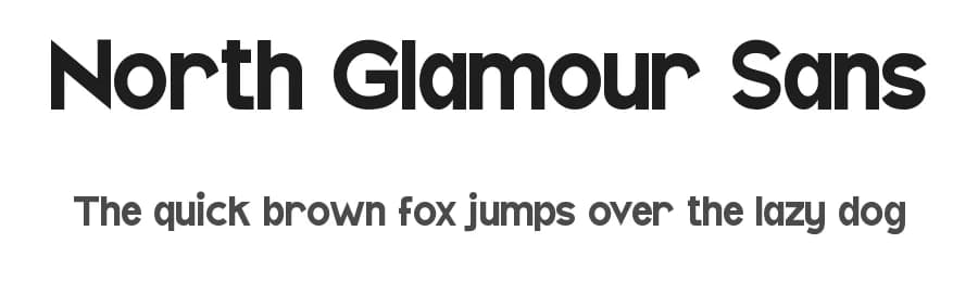 North Glamour Sans by VinType — Sans Serif Font