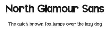 North Glamour Sans by VinType — Sans Serif Font — thumbnail 1