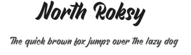 North Roksy by Munerf — Script Handwritten Font — thumbnail 1