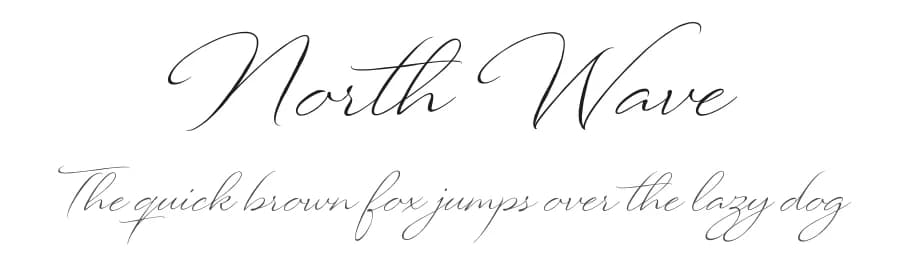 North Wave by Youssef Habchi — Script Handwritten Font