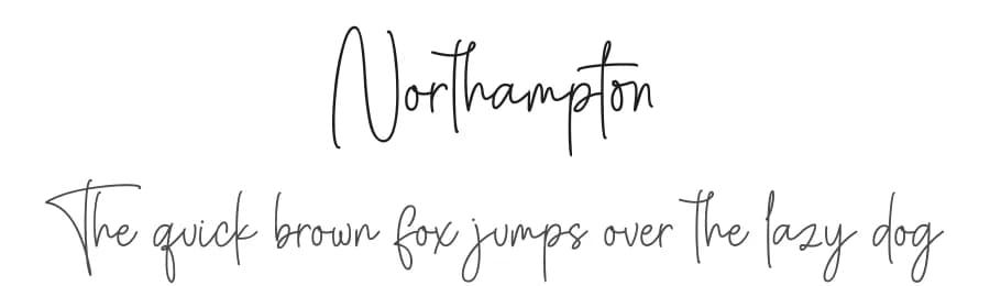Northampton by Bluestype Studio — Script Handwritten Font