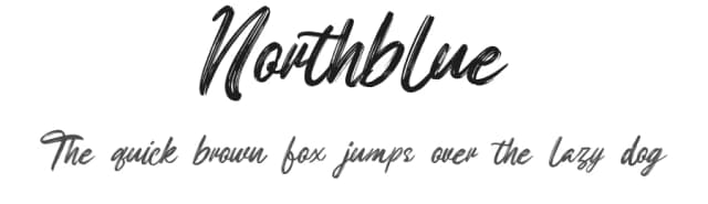 Northblue by Mayofont — Script Handwritten Font