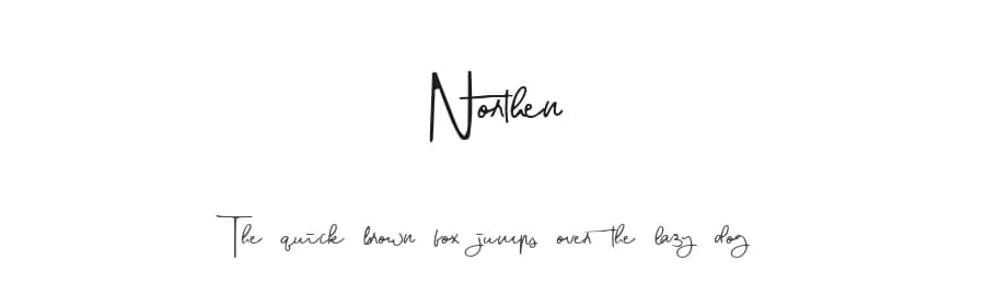 Northen by Mariyana — Script Handwritten Font