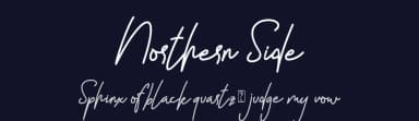 Northern Side by Sarif Letter — Script Handwritten Font — thumbnail 2