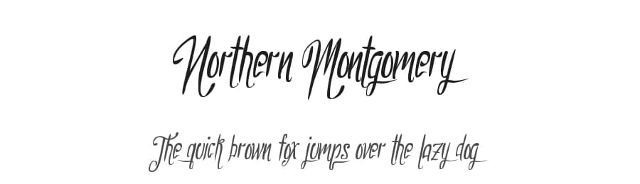 Northern Montgomery by Xerographer Fonts — Script Handwritten Font