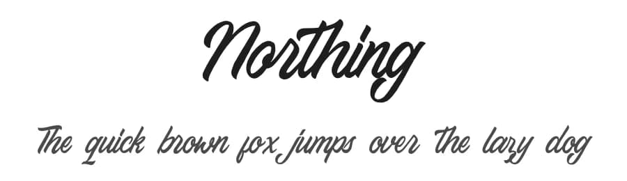 Northing by Alpaprana Studio — Script Handwritten Font
