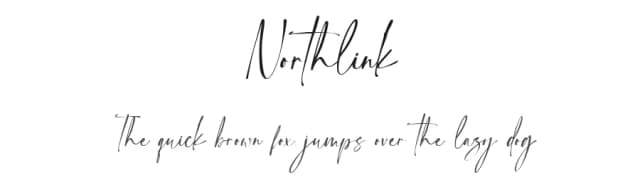 Northlink by Figstype — Script Handwritten Font