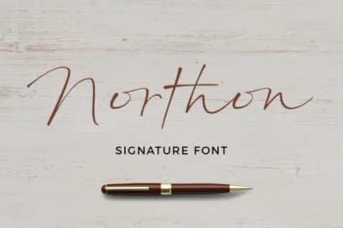 Northon Font by Regalëy_21 — Script Handwritten Font — thumbnail 1
