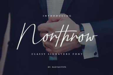 Northrow Font by RantauType — Script Handwritten Font — thumbnail 1