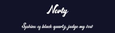Norty by Zulfikar Ali — Script Handwritten Font — thumbnail 2