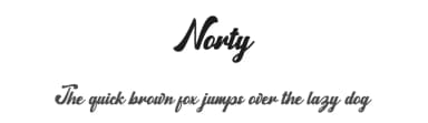 Norty by Zulfikar Ali — Script Handwritten Font — thumbnail 1
