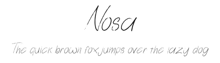 Nosa by Attype Studio — Script Handwritten Font