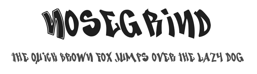 Nosegrind by The Scriptorium — Script Handwritten Font