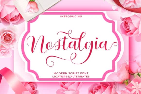 Nostalgia Script Font by Stellar Studio — Script Handwritten Font